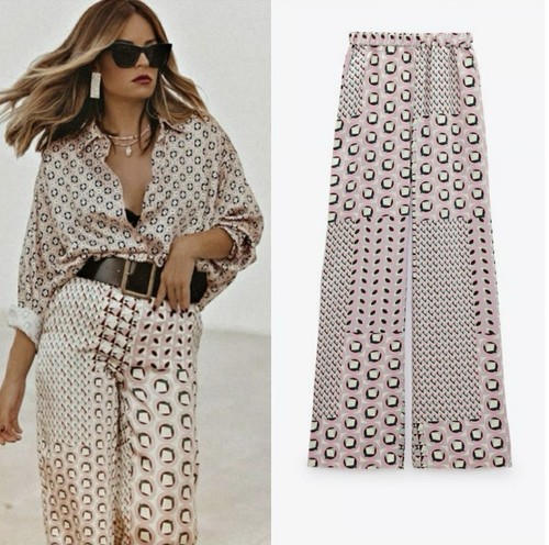 Zara long satin geometric - long,