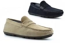 Mocassini uomo scamosciati