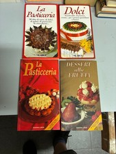 Lotto 4 libri la pasticceria , dolci e dessert Ottimo stato