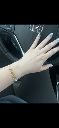 Dior gold tone letter - dior, charm