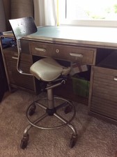 Bauhaus Art Deco ADMI Sattelstuhl Arztstuhl Stuhl Drehstuhl Architektenstuhl 