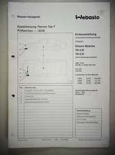 Istruzioni Montaggio Webasto