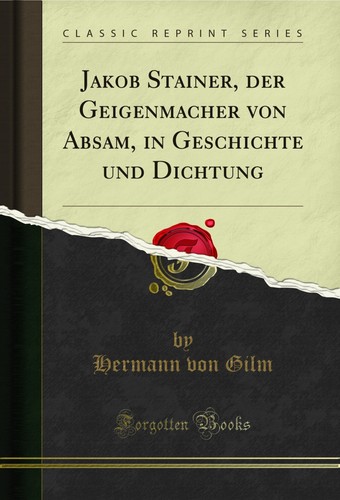 Jakob stainer der - jakob, stainer,