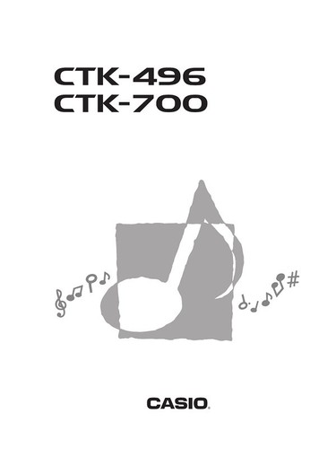 Casio ctk 496 - ctk-700, manuale