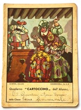 QF34, Cartoccino, quaderno anni 40 scuola elemenari