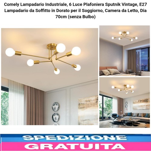 Lampadario soffitto dorato - lampadario,