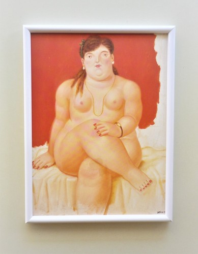 Quadro donna seduta - seduta, botero