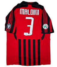 maglia calcio vintage AC Milan MALDINI #3 2007 2008 Bwin Adidas Climacool