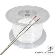 Cavo altoparlante OFC bianco 10 m QED MICRO Performance HiFi Home Cinema non minato