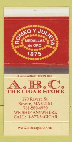 Matchbox abc cigar store - abc,