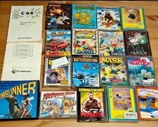 Lotto Materiale Vario 16 Giochi Commodore 64 Retro Anni 80 90 C-64