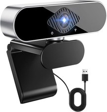 Webcam con Microfono Telecamera pc cam 1080p HD Mini Facecam Videoconferenza 360°