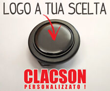Bottone clacson volante sterzo auto tuning PERSONALIZZATO logo che vuoi claxon
