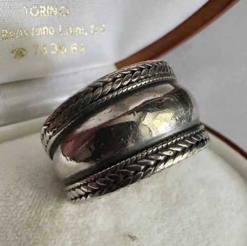 Anello fascia etnica - anello, argento