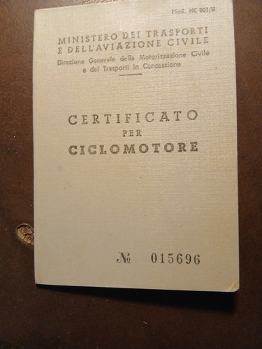 1971 libretto piaggio ciao - 1971-libretto, ad