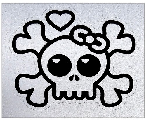 Toppa patch adesiva teschio - patch,
