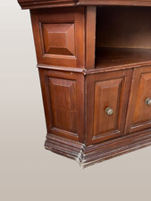 ELEGANTE MOBILE PORTA TV IN LEGNO MASSELLO AD ANGOLO