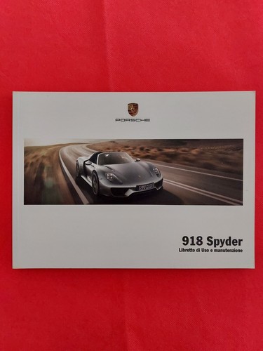 Porsche 918 spyder libretto - 918,