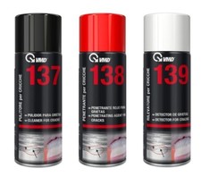 KIT PULITORE + PENETRANTE + RILEVATORE PER CRICCHE  IN BOMBOLE SPRAY DA 400 ml