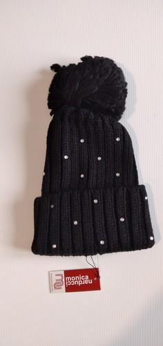 Cappello nero pon - , con
