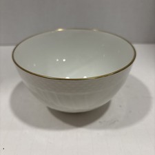 Vintage White W/Gold Trim