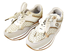 SCARPE donna  sneakers eleganti bianco e dorate  marca JOMIX - numero 40 - nuove