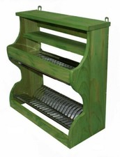 Piattaia in legno colore verde