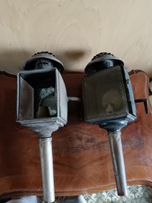 Coppia di fanali antichi per carrozza – originali d’epoca