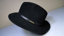 Vintage Borsalino Black Fedora