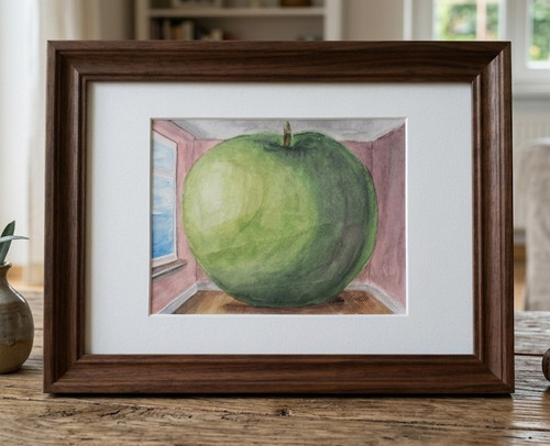 Aquarelle après magritte - d'après,