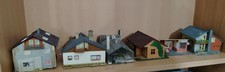 LOTTO 7 EDIFICI SCALA HO PLASTICO FERROVIARIO DIORAMA