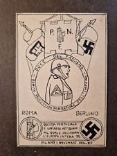 CARTOLINA MUSSOLINI - P.N.F