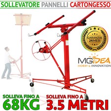 ALZALASTRE SOLLEVATORE LASTRA PANNELLO CARTONGESSO 3,5 MT METALLO SOFFITTO MURO
