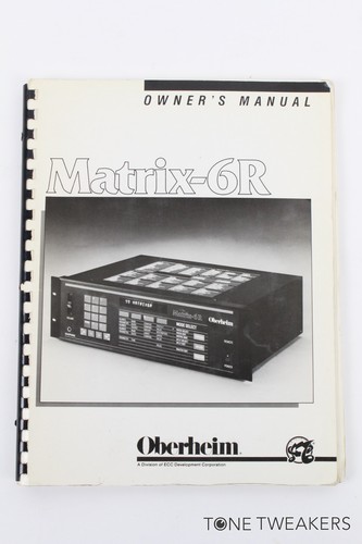 Oberheim matrix manuale - oberheim,