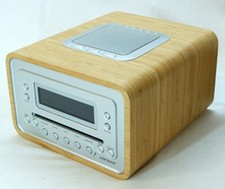 SONORO CUBO AU-1200, COLOR LEGNO RADIO SVEGLIA CON ALLARME