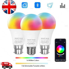 Tuya Smart RGB+CW LED Bulb 15W 18W E27 B22 Dimmable Bluetooth APP Control