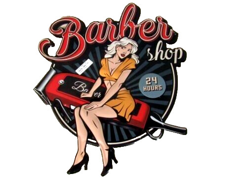 Targa latta murale barber - murale,