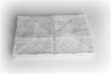 COPPIA LENZUOLA MATRIMONIALE RASATELLO CON RICAMO SAN GALLO SVIZZERO BIANCO