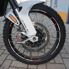 Kit strisce adesive cerchi ruote 21-18 moto compatibili con Ducati Desertx