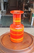 VECCHIO CONTENITORE CERAMICA BALDELLI H.18 D.8, VASO CERAMICA BALDELLI ANNI 50-6