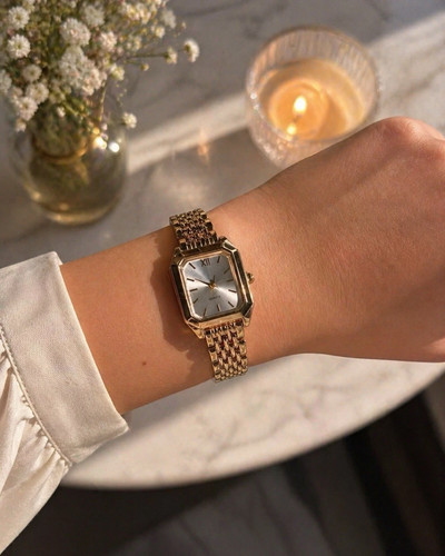 Anonimo gold rectangular - gold,