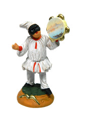 Pulcinella con Tamburello in
