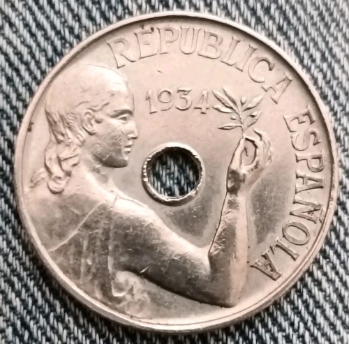España centimos 1934 - espaÑa, 25