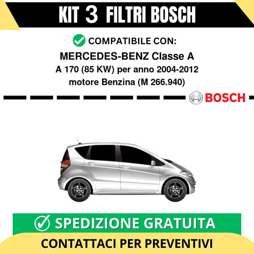 Kit bosch filtri tagliando - kit,