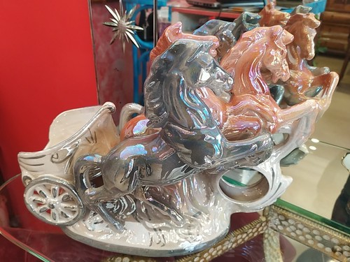 Statua carro con cavalli - carro,