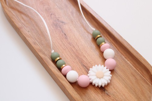 Collana silicone margherita - silicone,