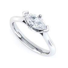 Fede nuziale con diamanti 950