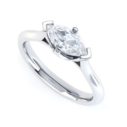 Fede nuziale con diamanti 950