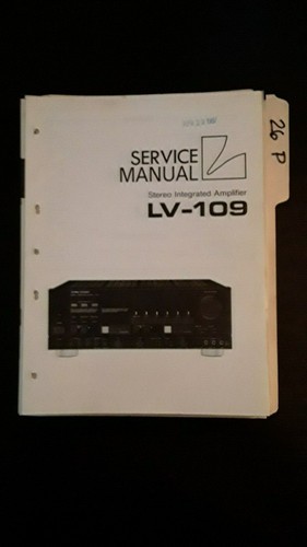 109 luxman manuale di - luxman,