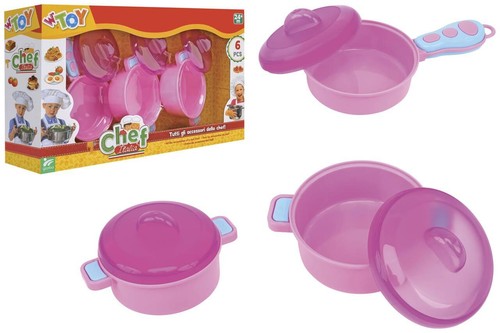 Pentole rosa chef - rosa,
